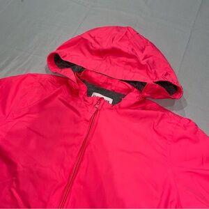 Magellan Outdoors Hot Pink Hooded Kids Rain Jacket